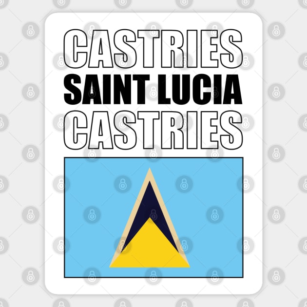 Flag of Saint Lucia Magnet by KewaleeTee